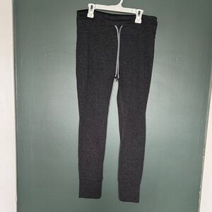 Dark Gray Rabbit Jogger Pants with Drawstring